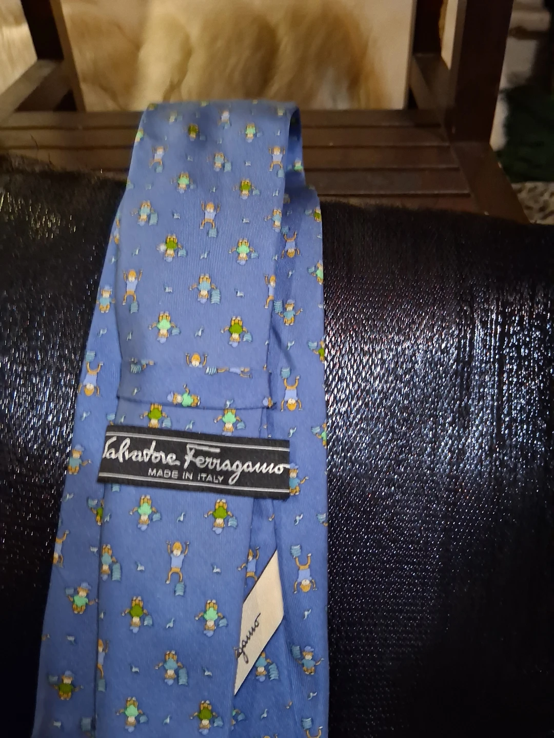 Salvatore Ferragamo Light Blue Patterned Tie - photo 2