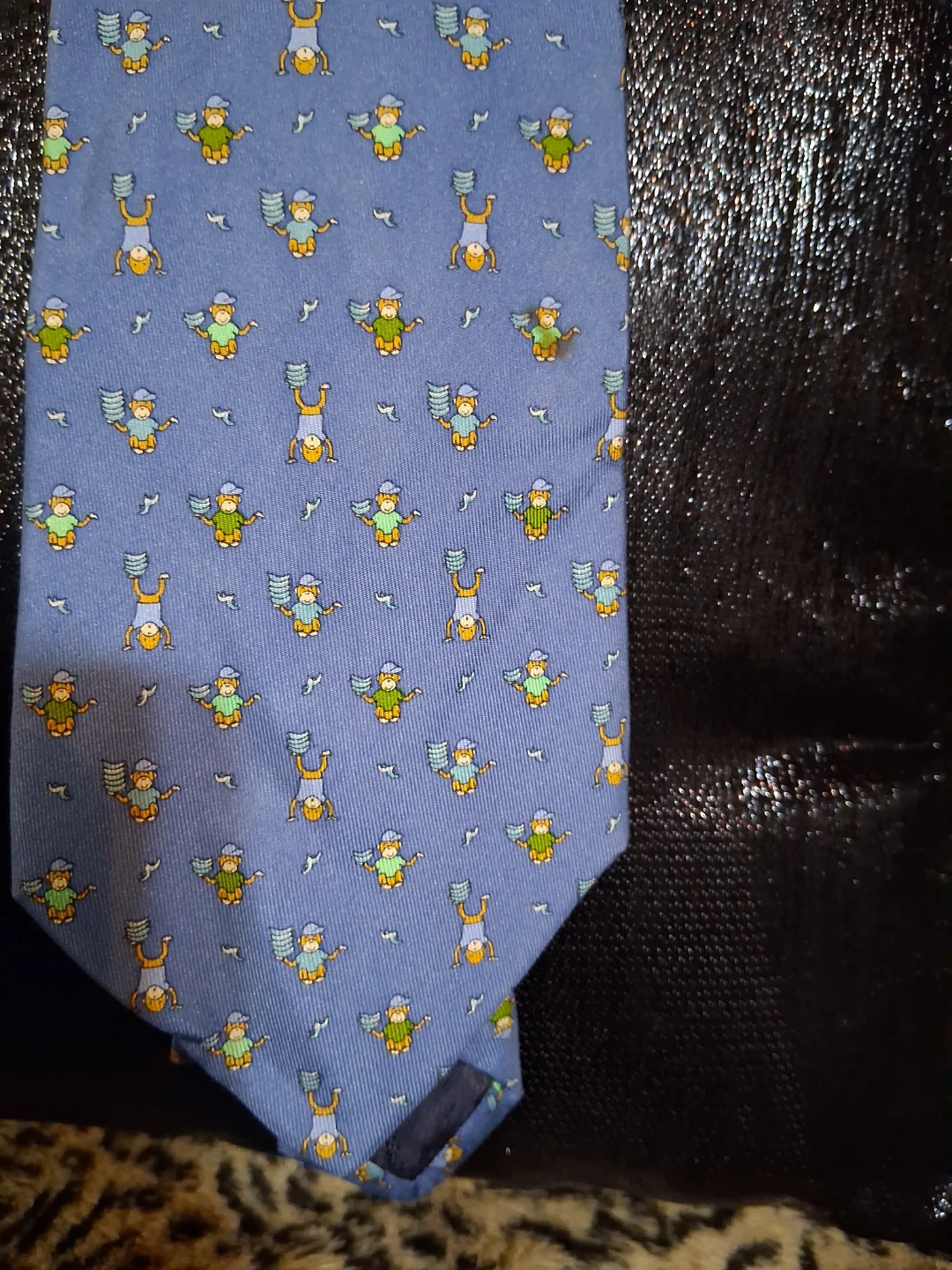 Salvatore Ferragamo Light Blue Patterned Tie - photo 4