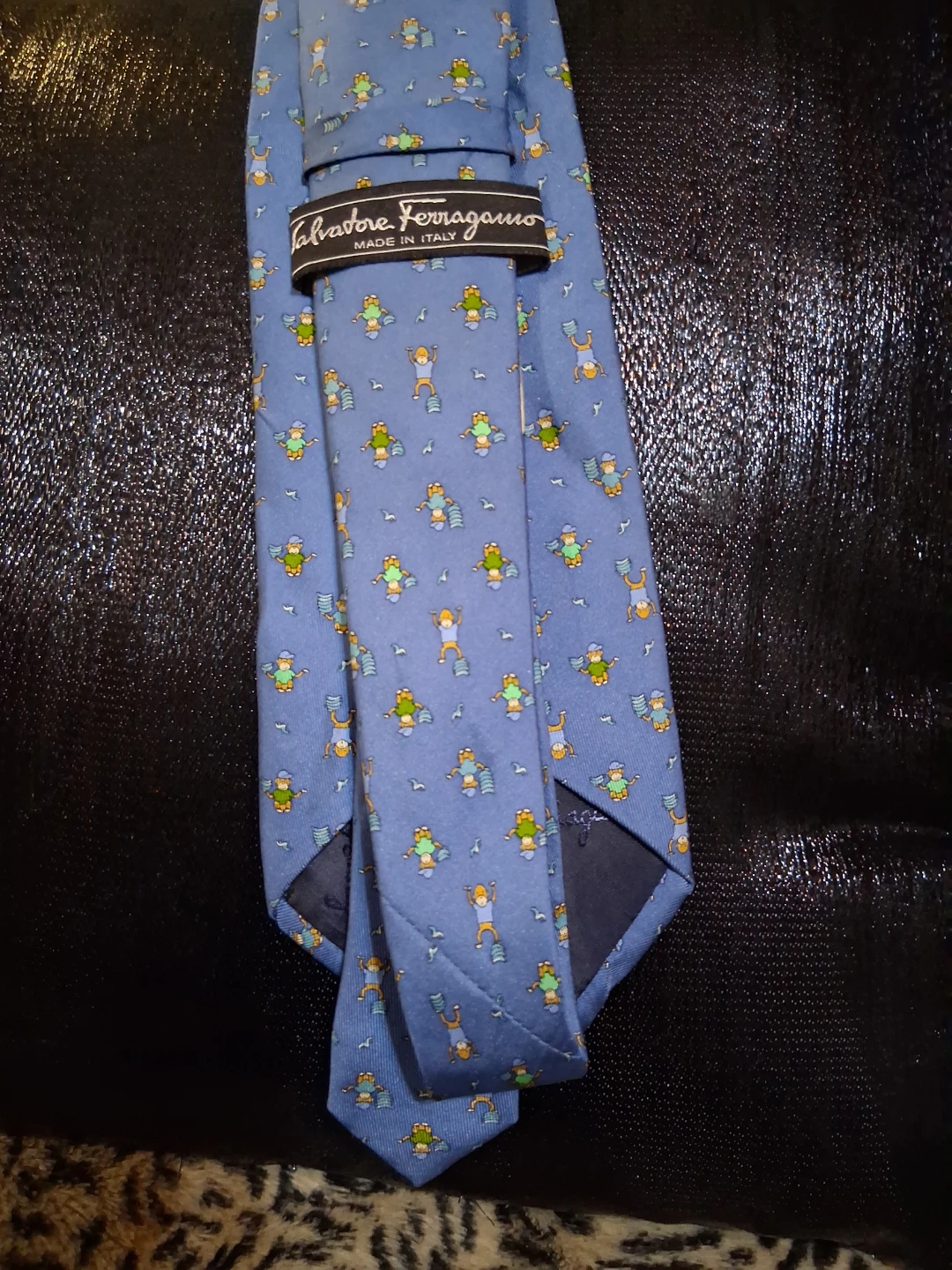 Salvatore Ferragamo Light Blue Patterned Tie - photo 5