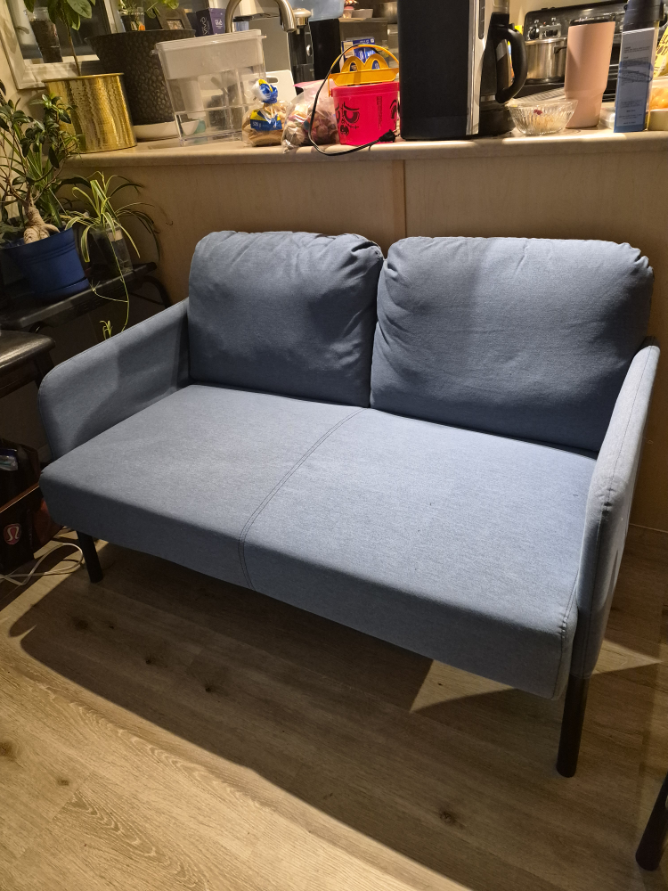IKEA GLÖSTAD Loveseat, Knisa Light Blue - photo 3