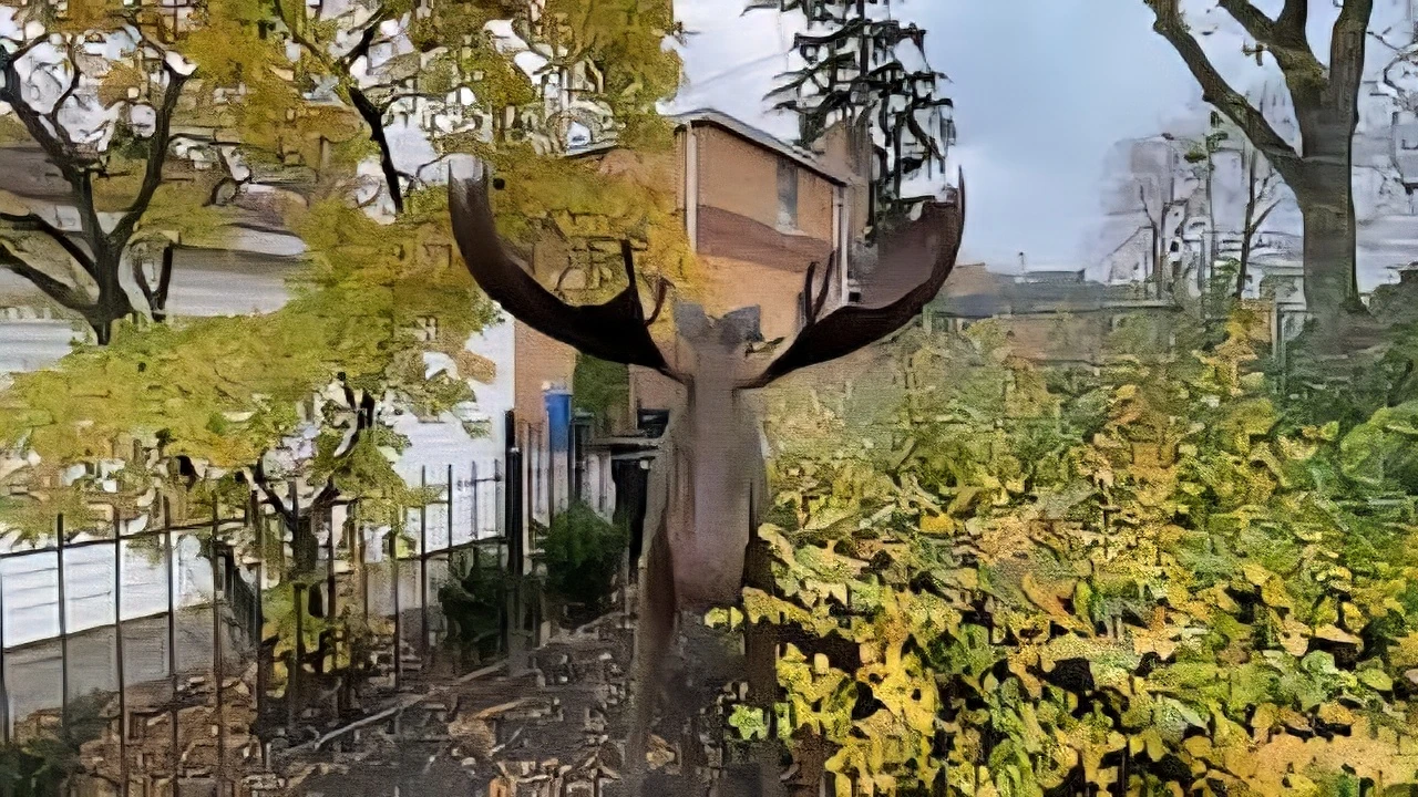 Life Size Dale Merill Iron Moose - photo 3