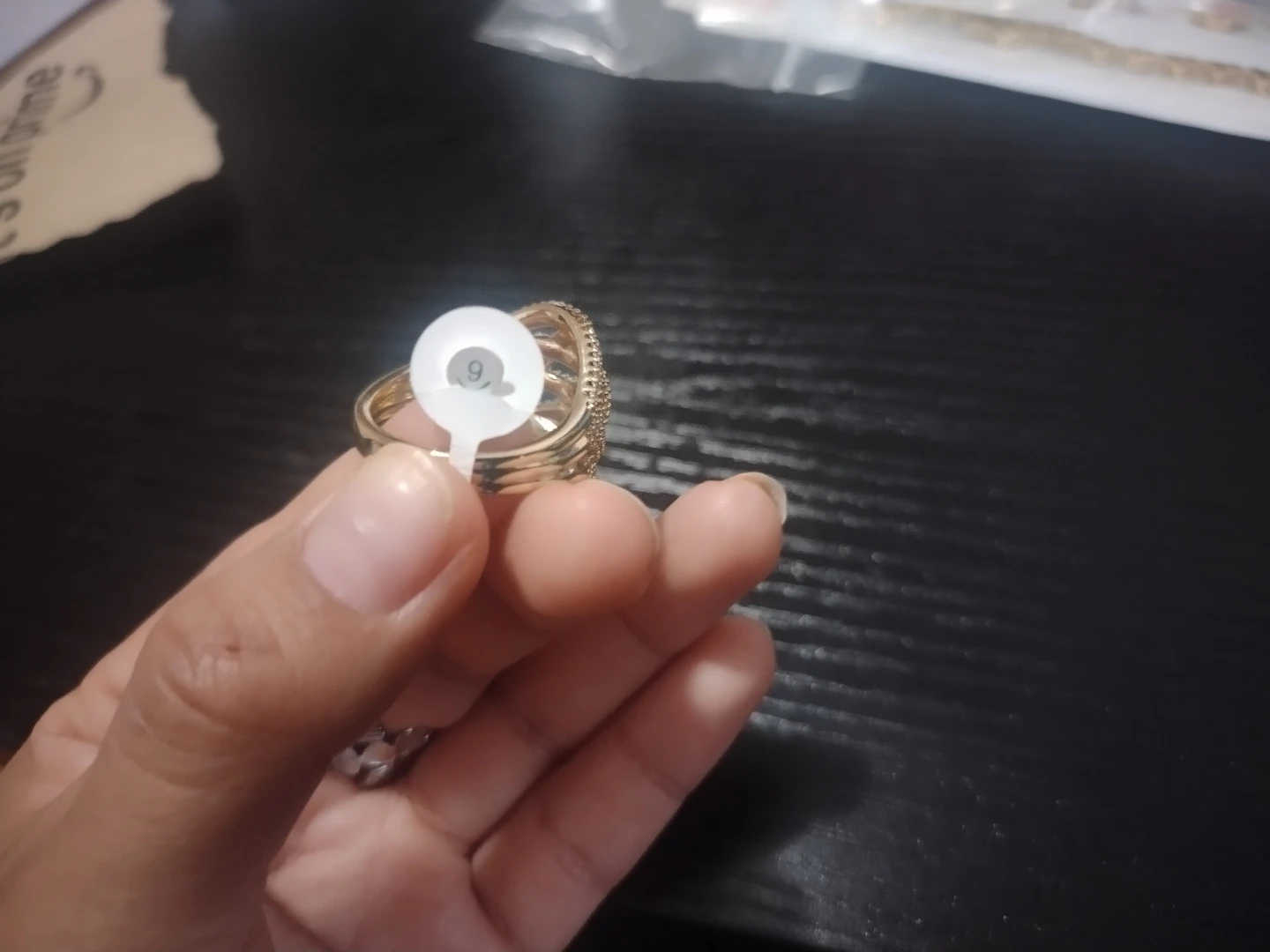 Xuping Gold Ring Size 9 - photo 2