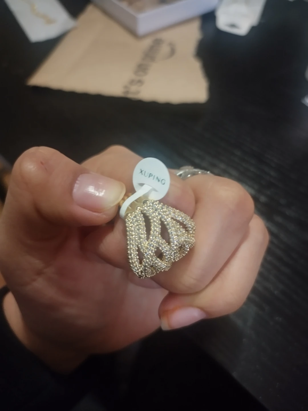 Xuping Gold Ring Size 9 - photo 3