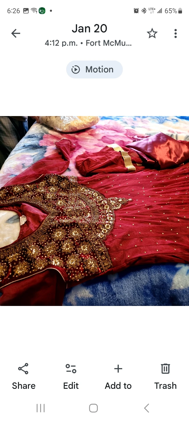 Red Embellished Dress