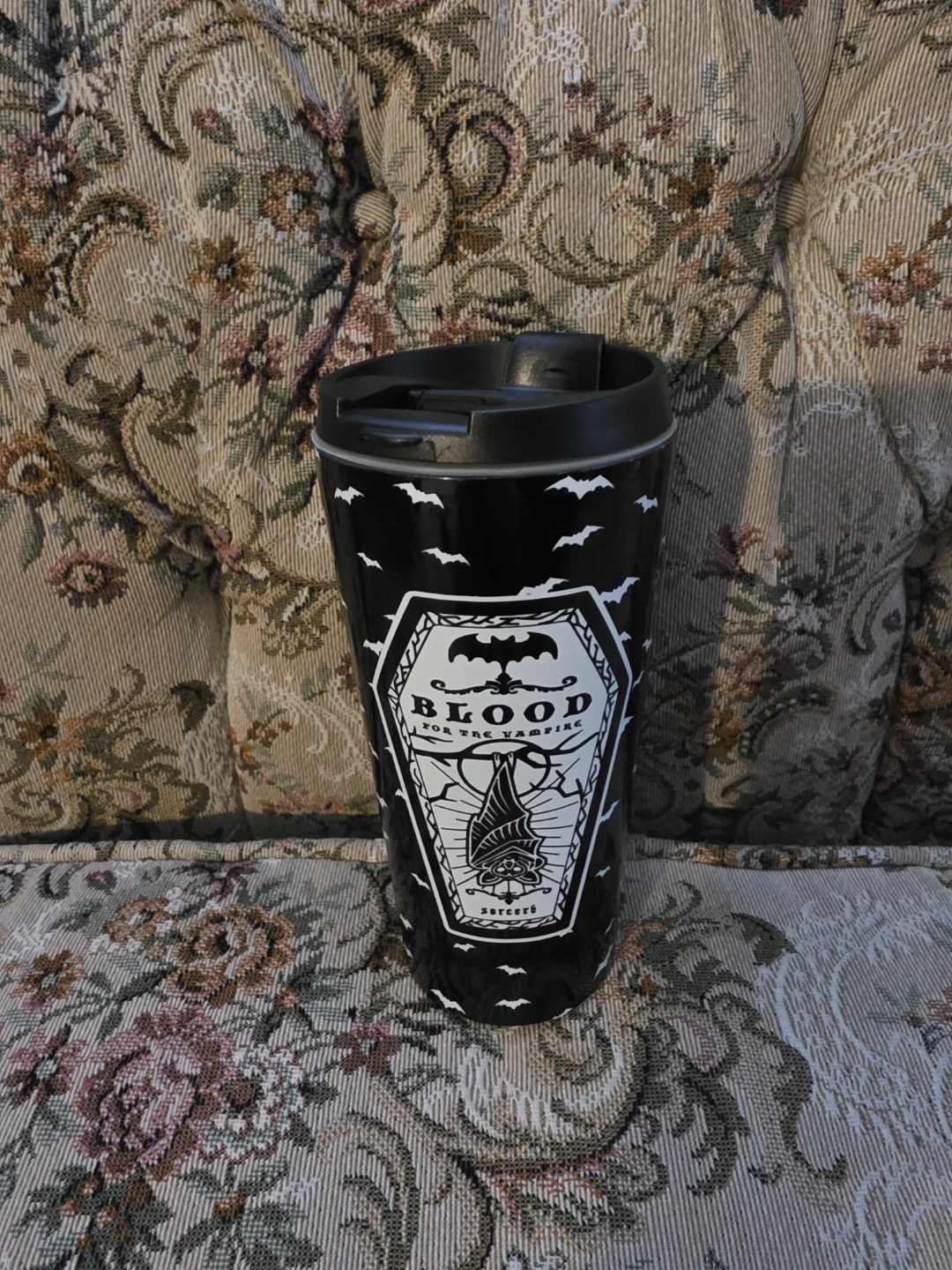 Gothic Metal Vampire Tumbler