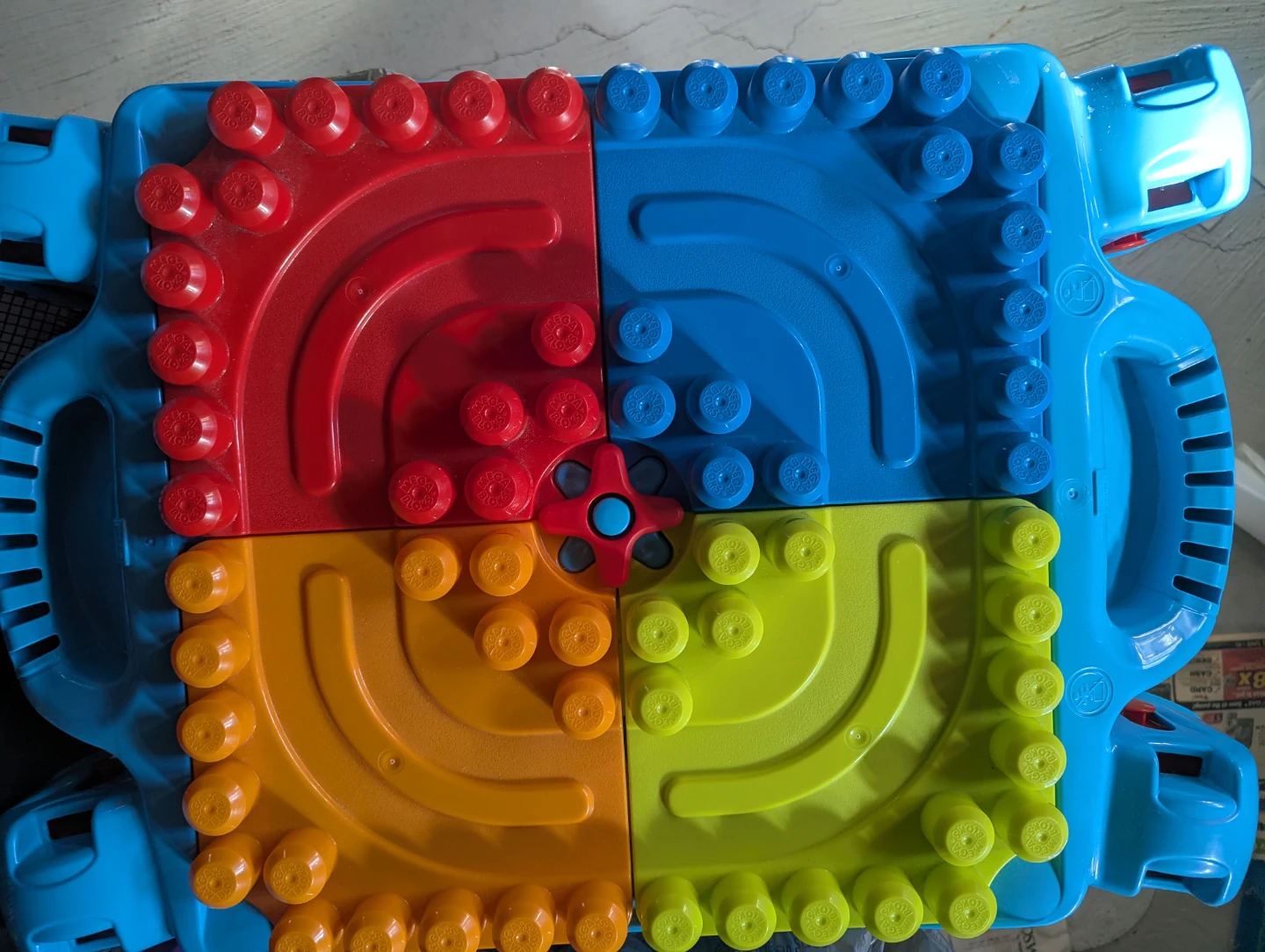 Mega Bloks Table with storage - lightly used