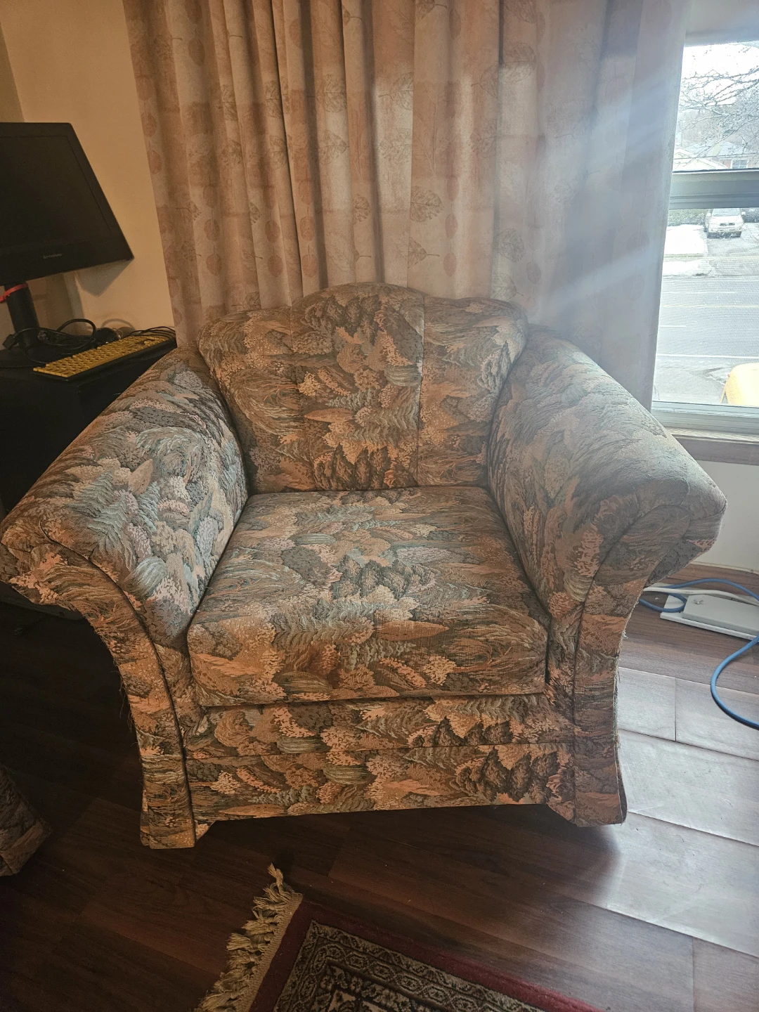 Patterned Armchair & Loveseat Set 🥕 - photo 2