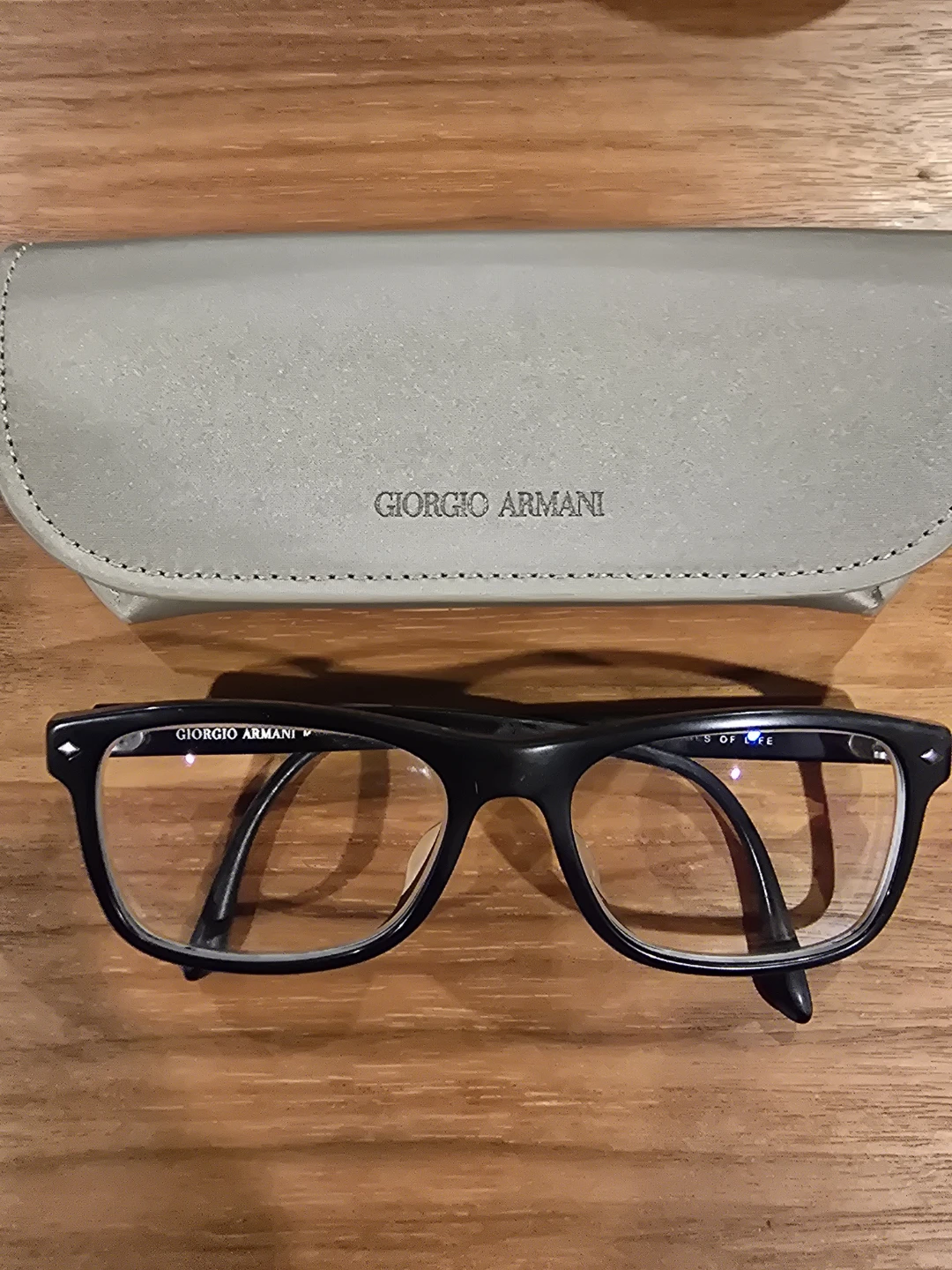 Giorgio Armani Black Eyeglasses with Case