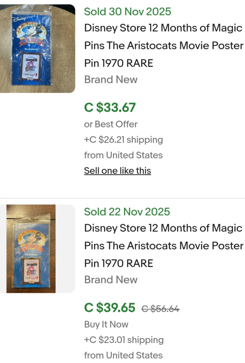 Disney Store Collectible 12 Months of Magic 2002 Movie Pins - photo 5