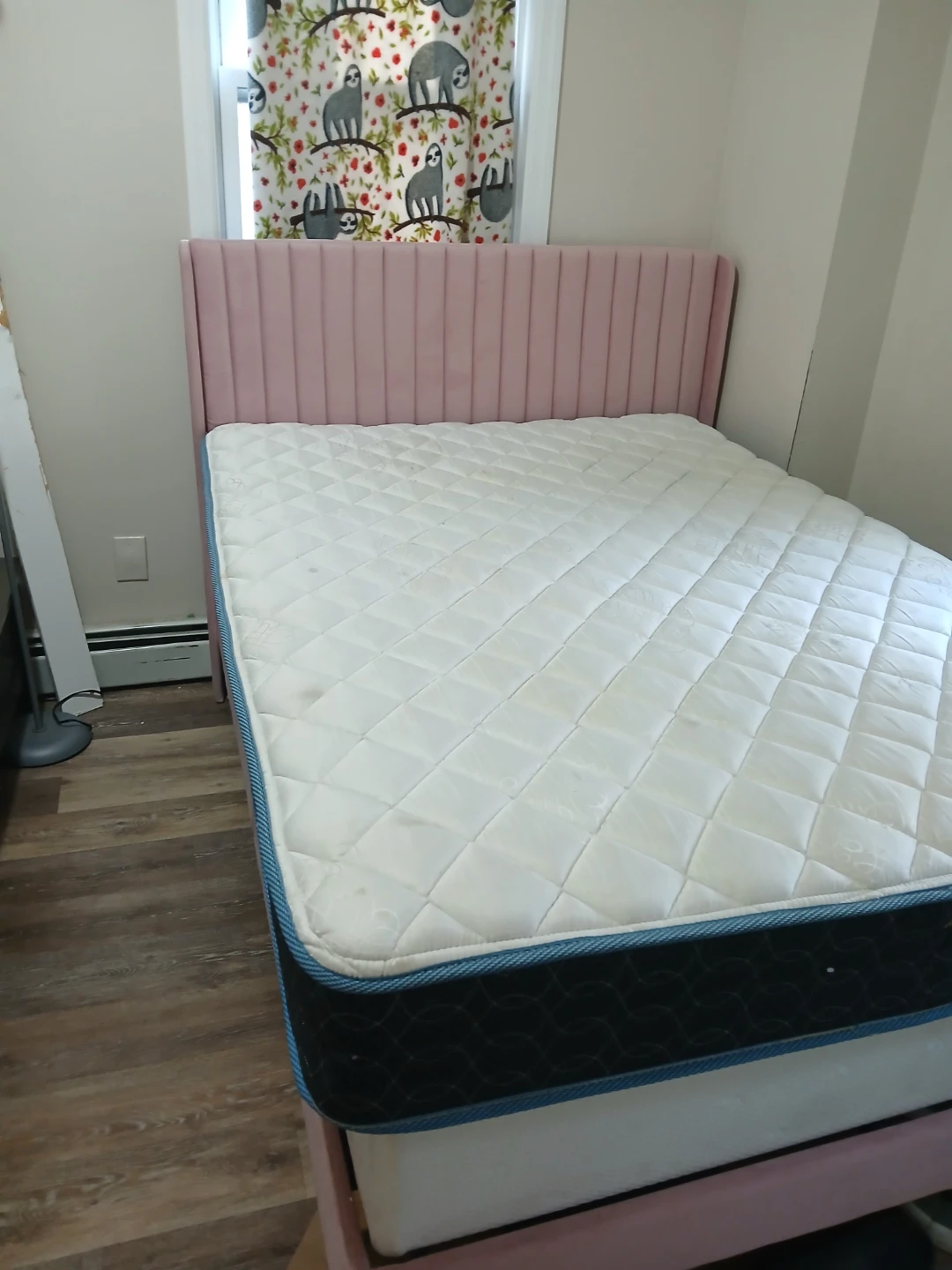 Pink full size bed