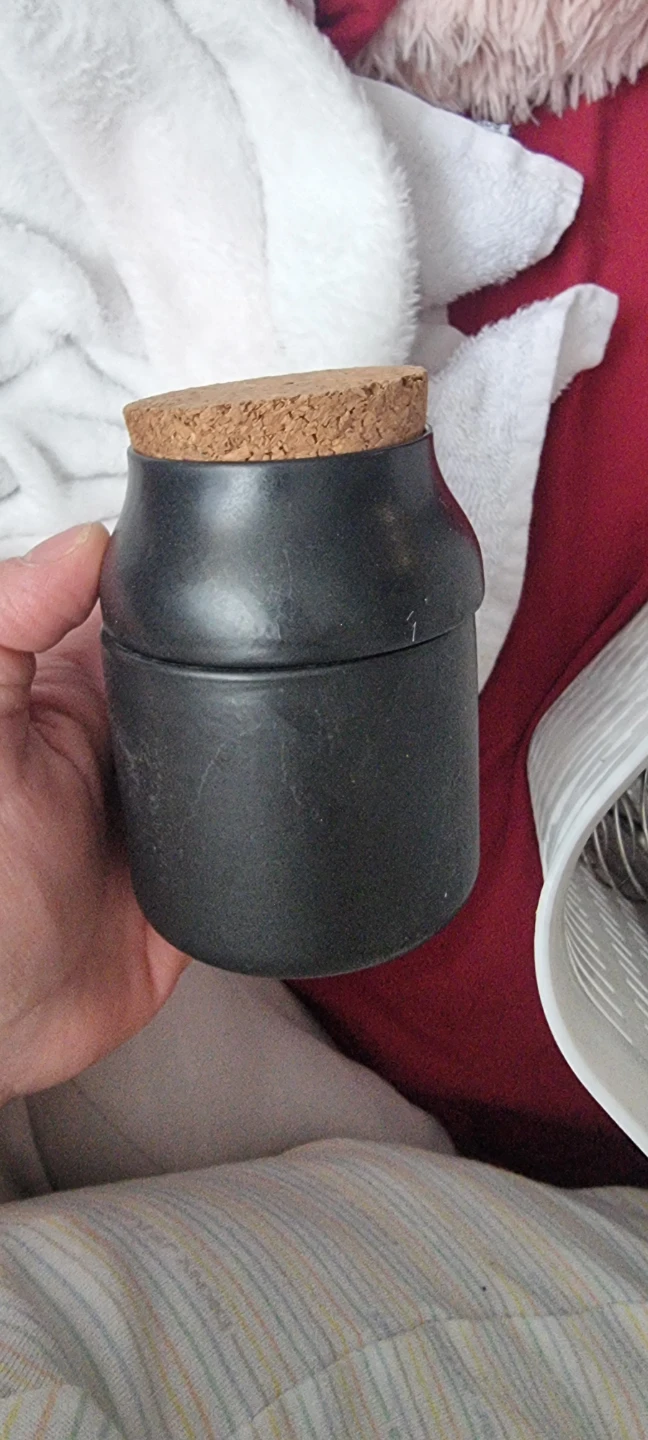 NEED TO GO!!! Black Ceramic Herb Grinder  and Jar🥕