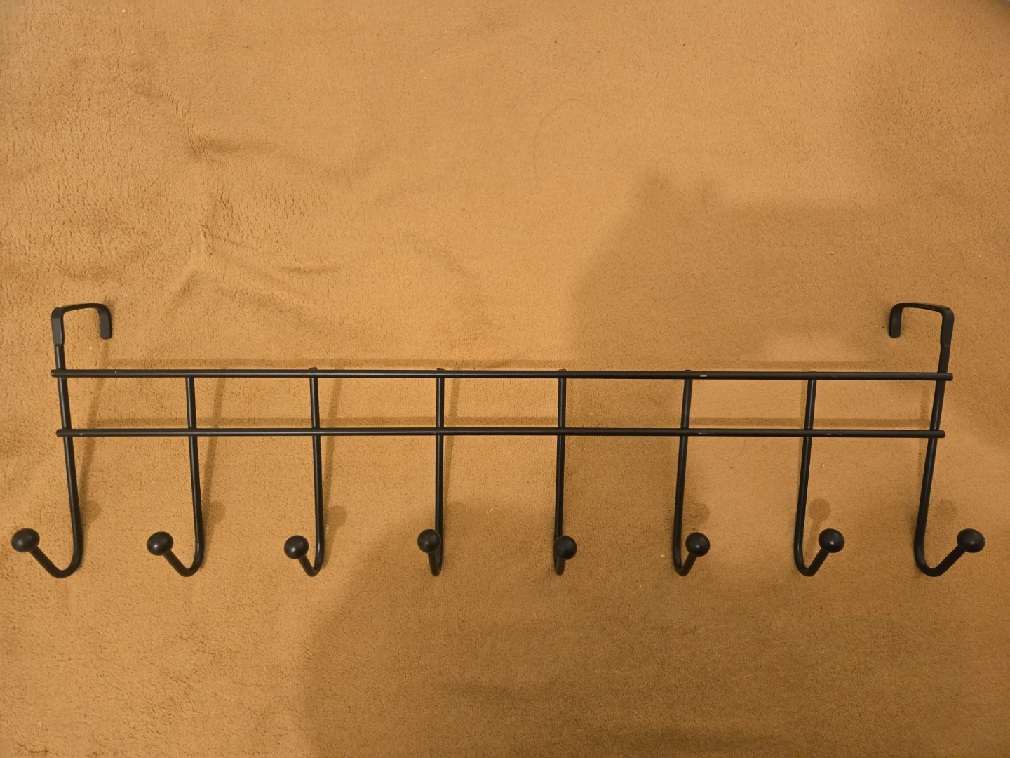 Black Over-the-Door Hook Rack
