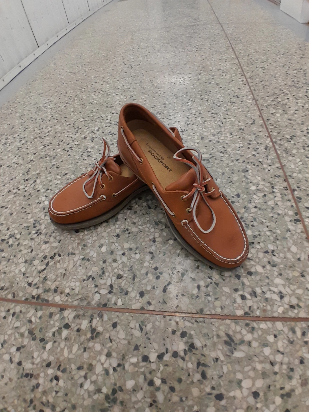Rockport Brown Leather Boat Shoes Men's Size  10 - photo 5