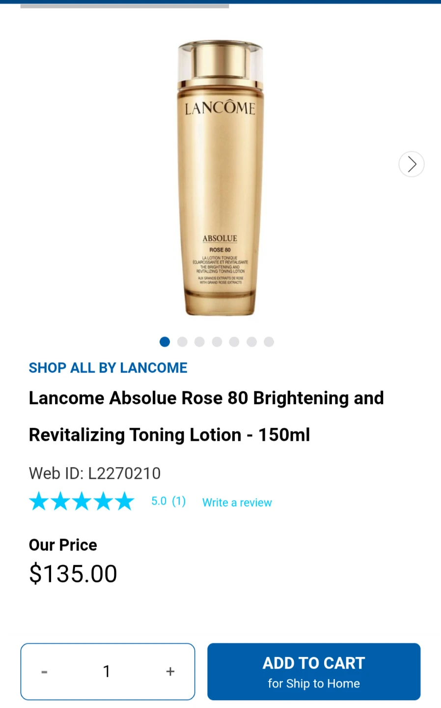 Lancôme Absolue Rose 80 Toning Lotion - 150ml - photo 2