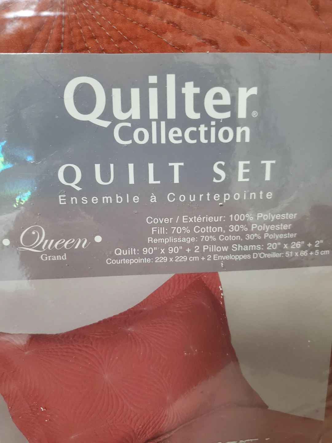 Dogwood Queen Quilt Set - Burnt Orange - photo 2
