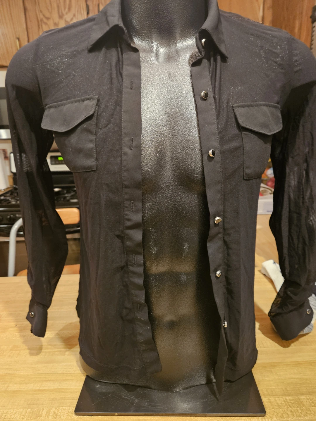 Montsea Black Button Down Shirt - Size M