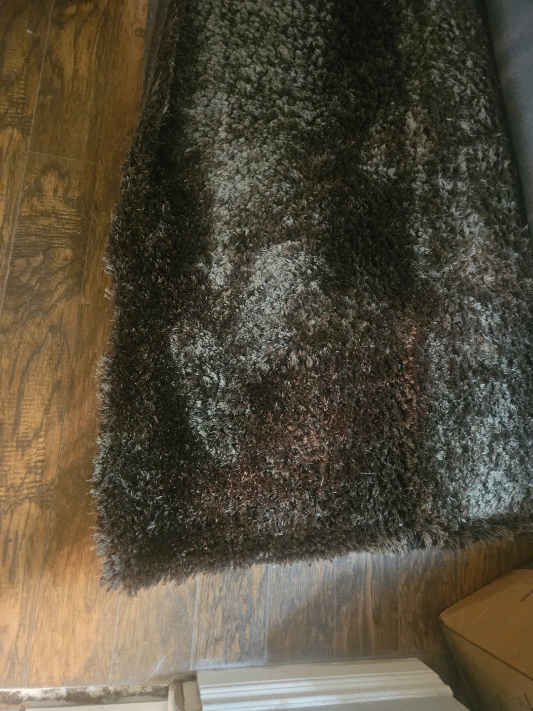 Chocolate Brown Shag Rug 5'3"x7'7"