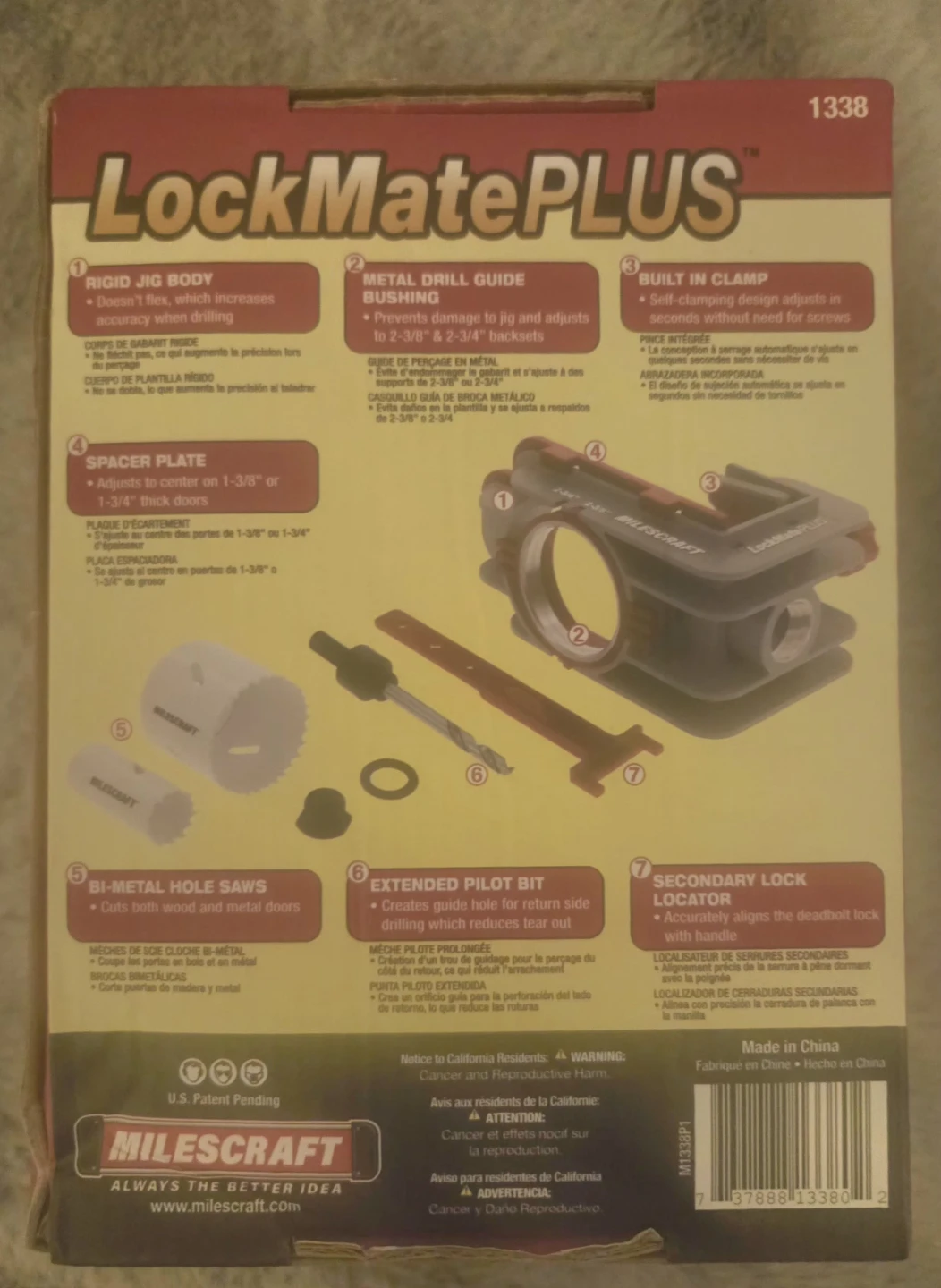 Milescraft LockMatePLUS Lock Installation Jig