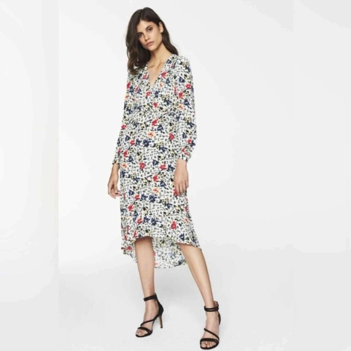 ba&sh Floral Print Wrap Dress - Size 2 - photo 3