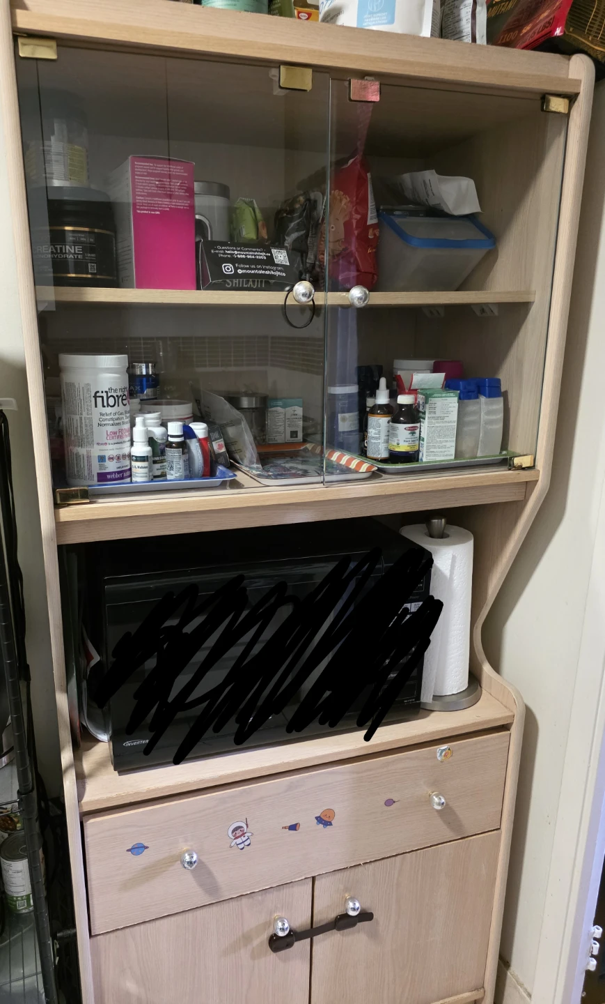 Kitchen pantry storage cabinet