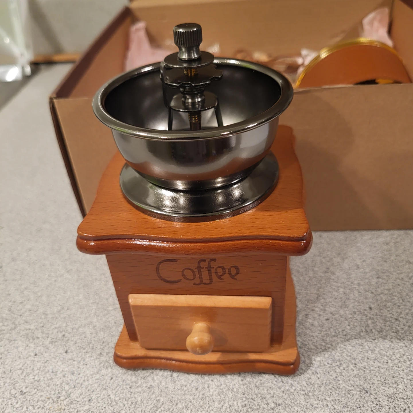 Wooden Coffee Grinder - Manual Mill - photo 2