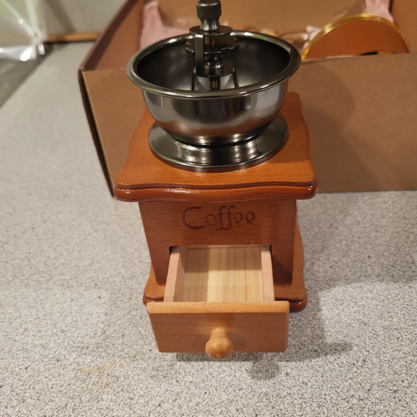 Wooden Coffee Grinder - Manual Mill - photo 3