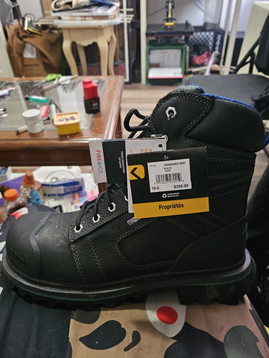 Caterpillar Black Work Boots - Size 10.5