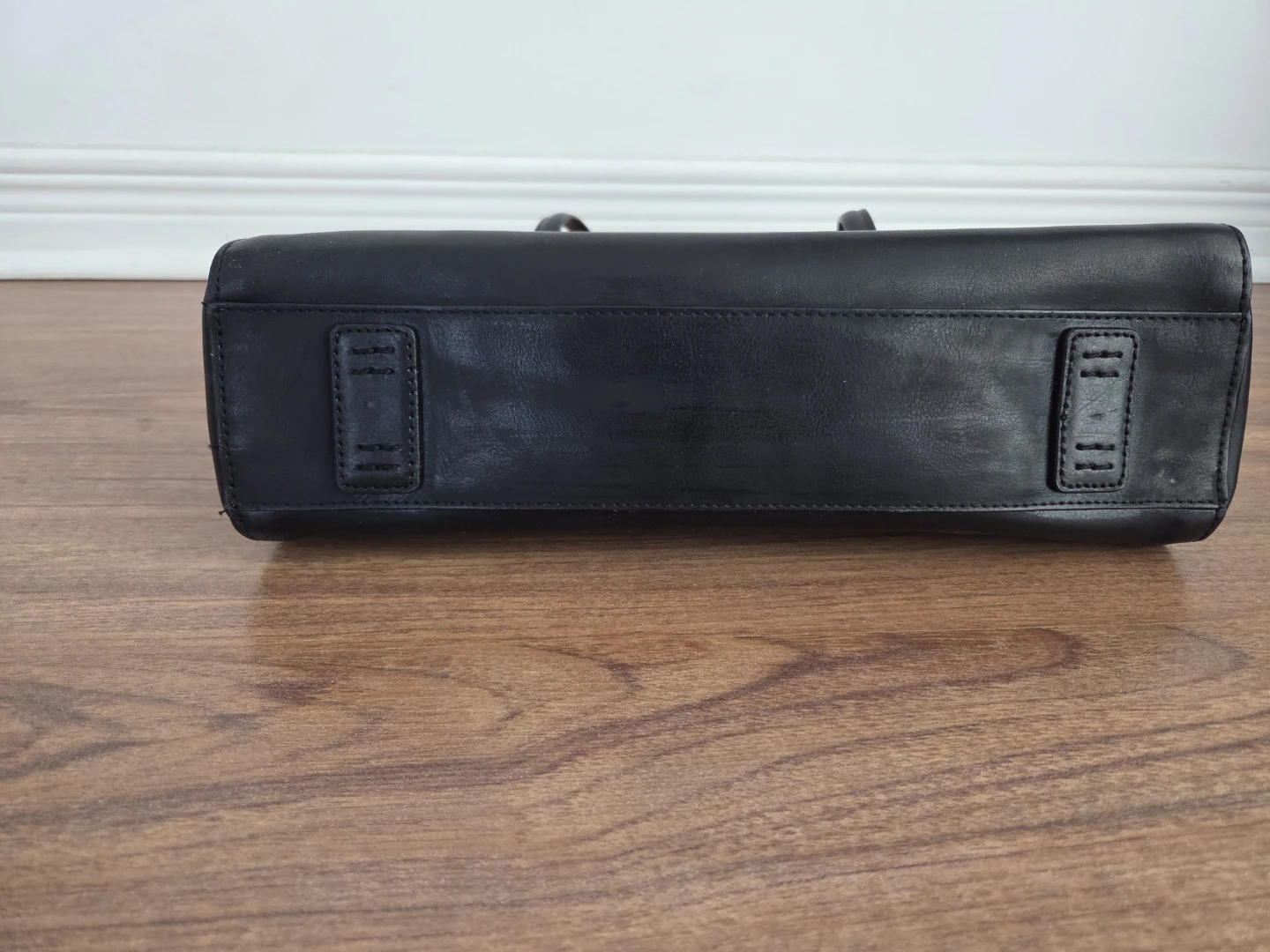 Alfani Black Leather Shoulder Bag - photo 3