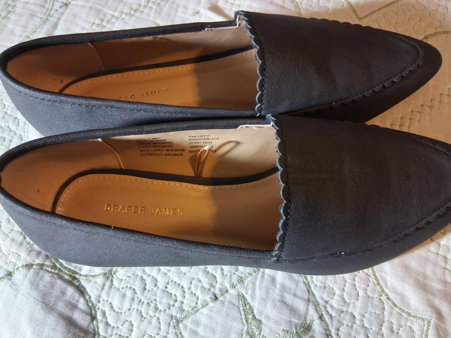 Draper James Black Suede Loafers - Size 7 - photo 4