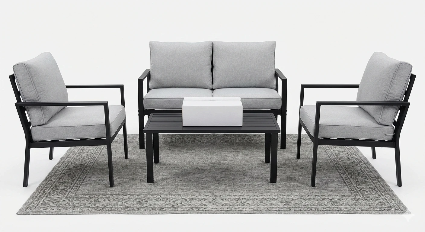 4-Piece Outdoor Furniture Set+ Table