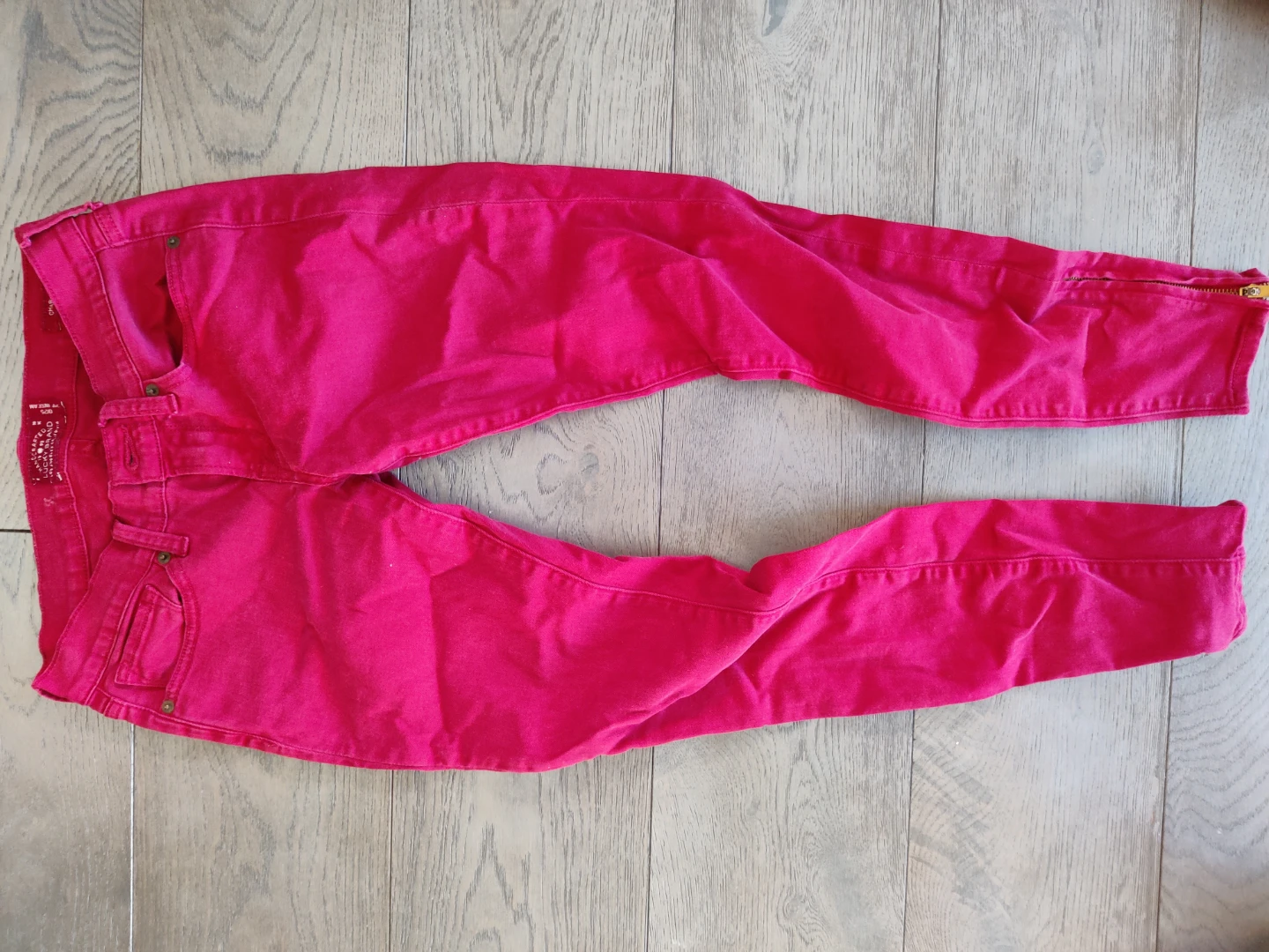 Red Skinny Fit 1 Zara Pants and 2 more - photo 2