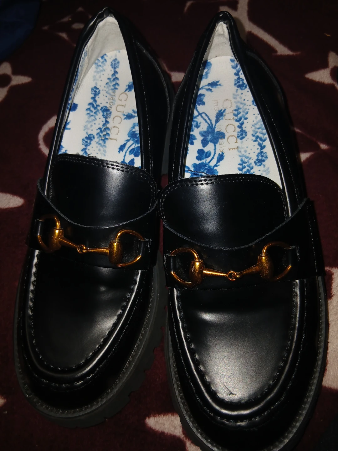 Gucci Black Leather Loafers
