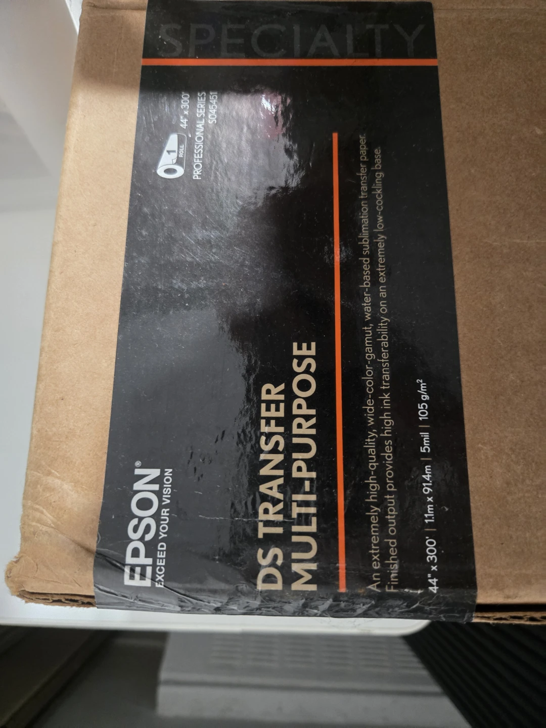 Epson DS Transfer Multi-Purpose Paper Roll 44" x 300 yards