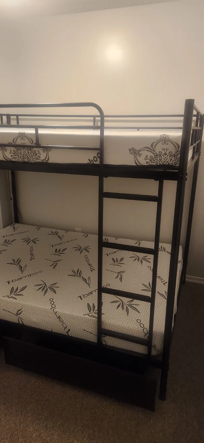 Double over Double Metal Bunk Bed Frame
