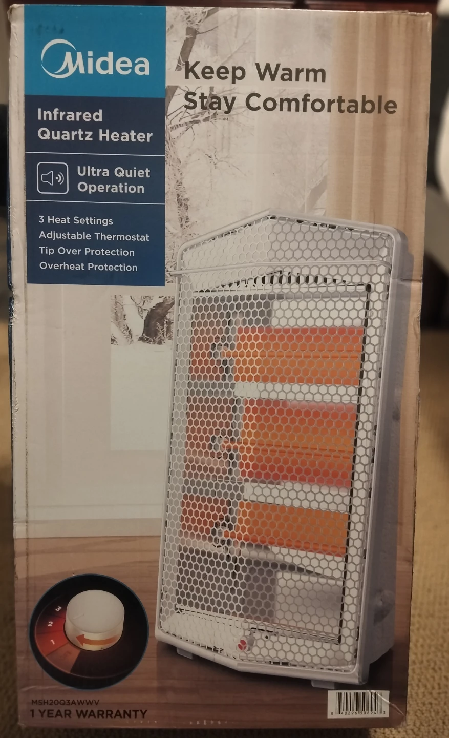 🥕Midea Quartz Infrared Heater -Brand New! - photo 2