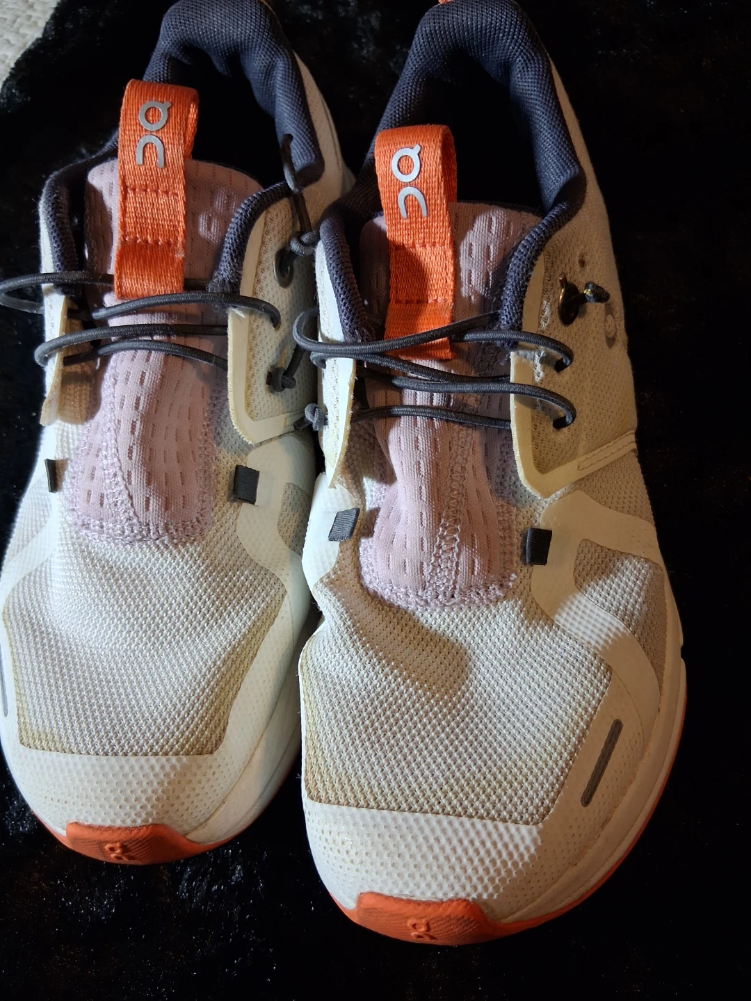 ON Cloud Running Shoes - White/Orange For Kids Size Y4 - photo 4