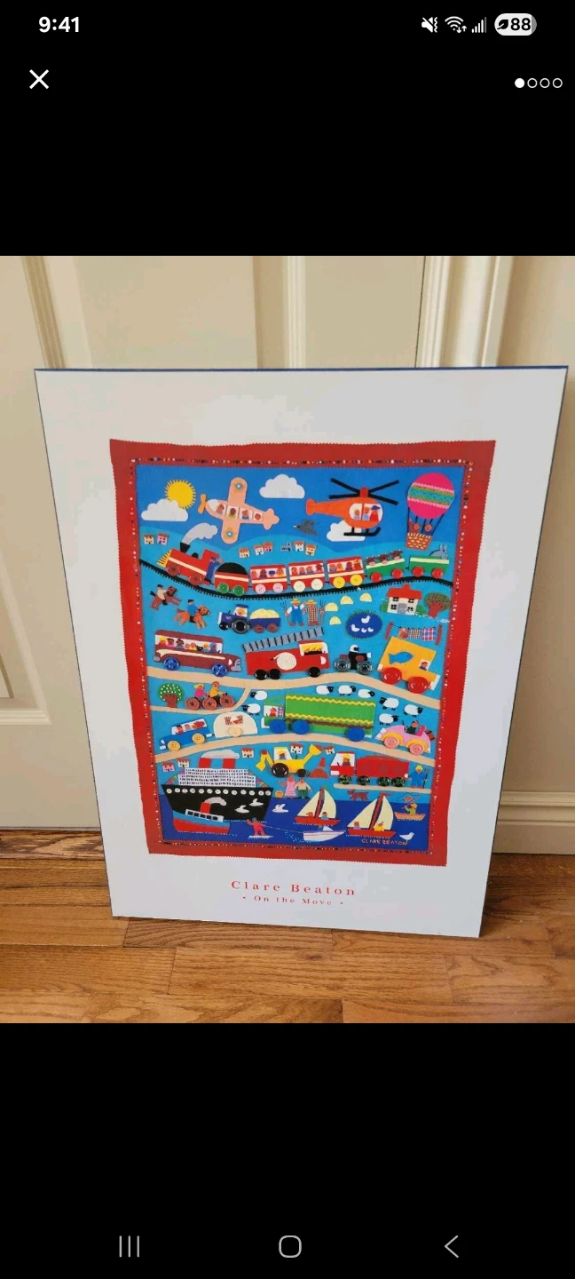 Clare Beaton 'On the Move' Framed Print