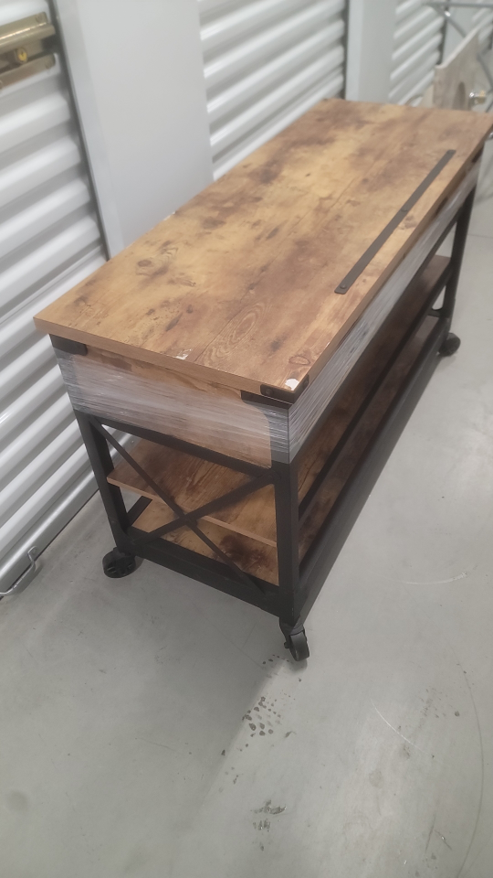 Rustic Industrial TV stand with 2 drawers - photo 4