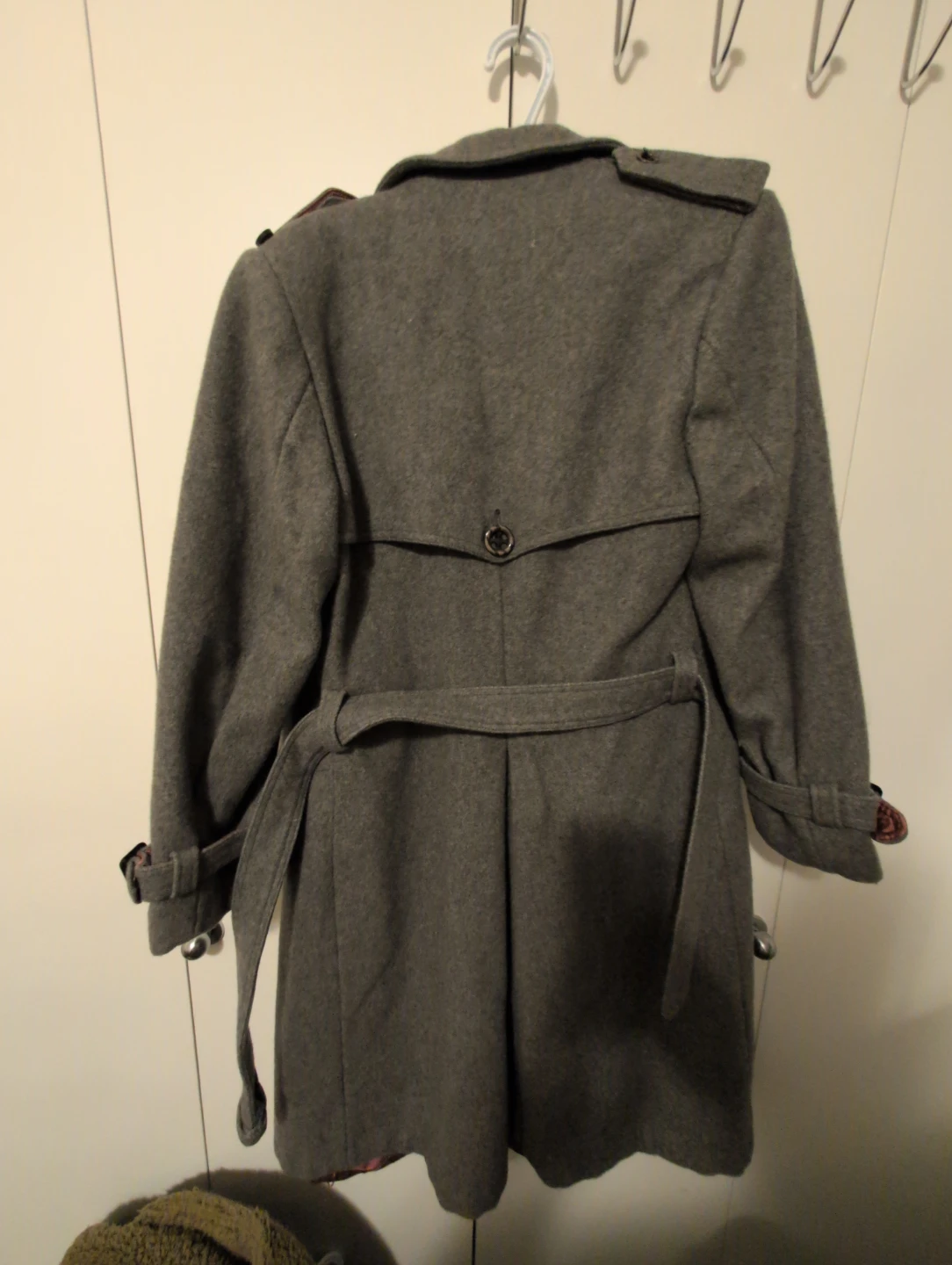 Grey Wool Blend Overcoat - photo 3