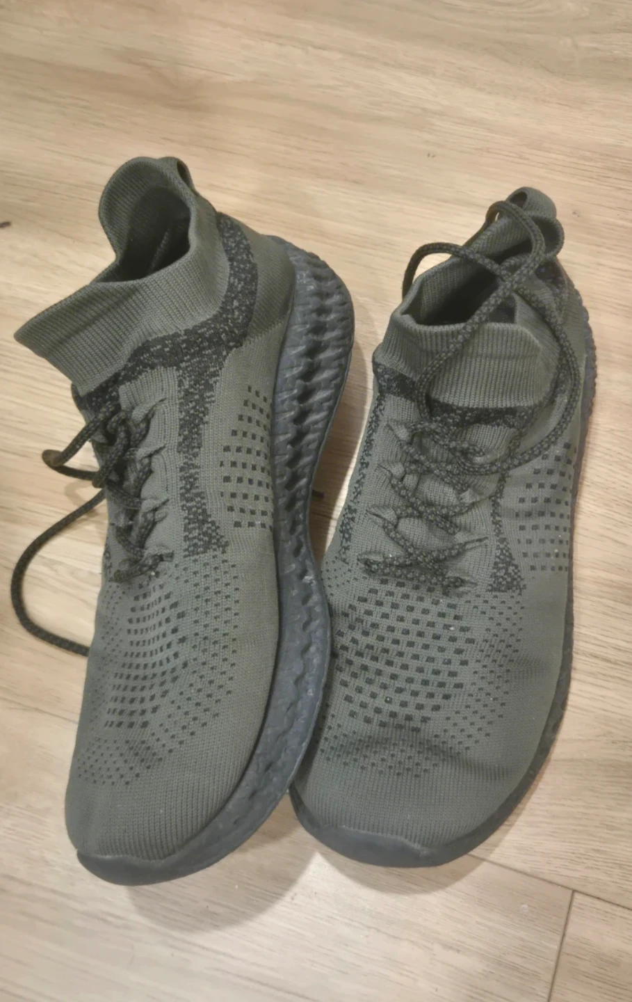 Olive Green Knit Sneakers (Approx. Men’s 9–10)
