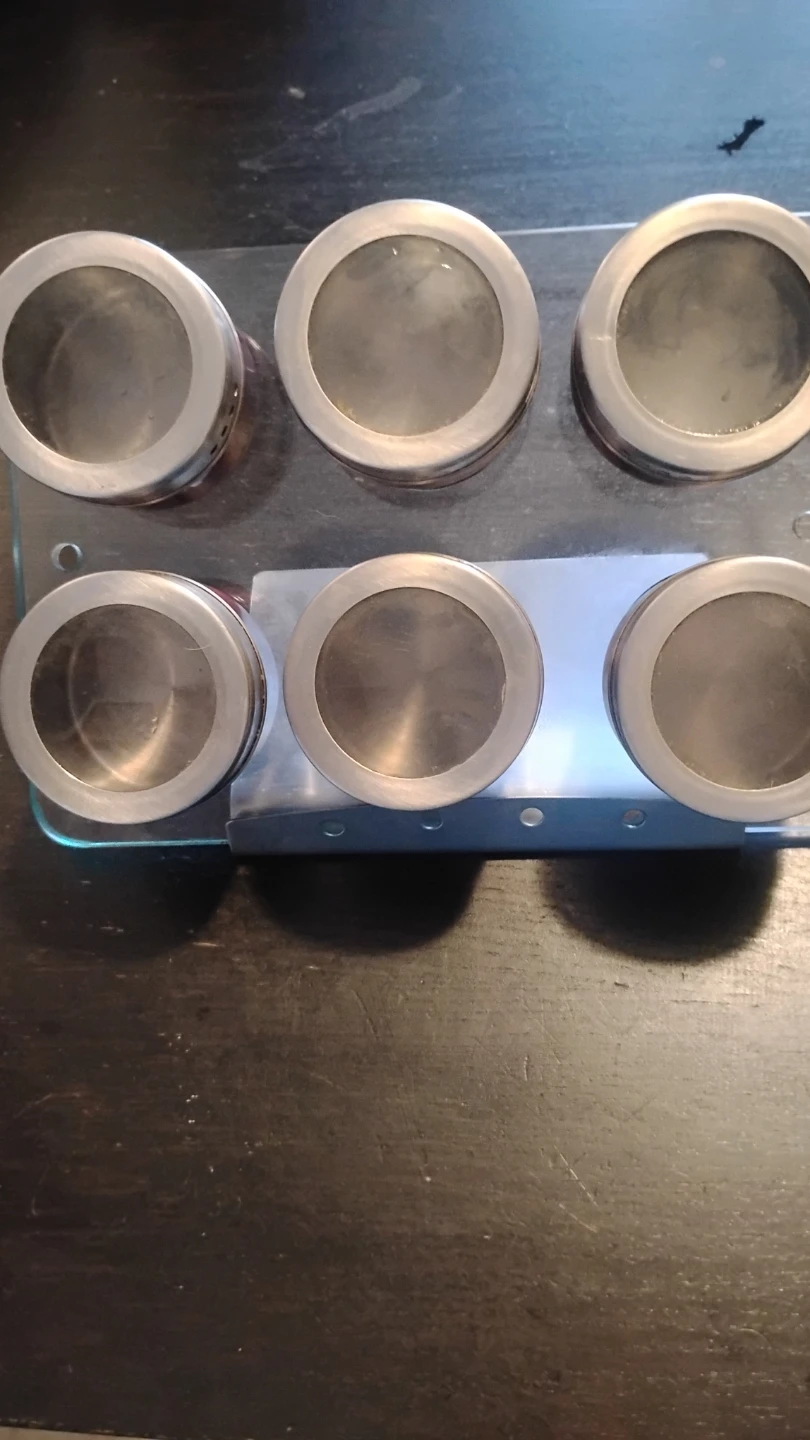 Magnetic Spice Tins with Rack