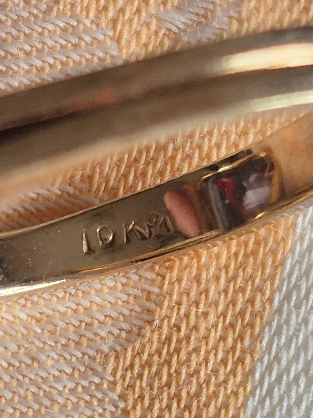Vintage 10K Gold Blue Topaz Ring - photo 2