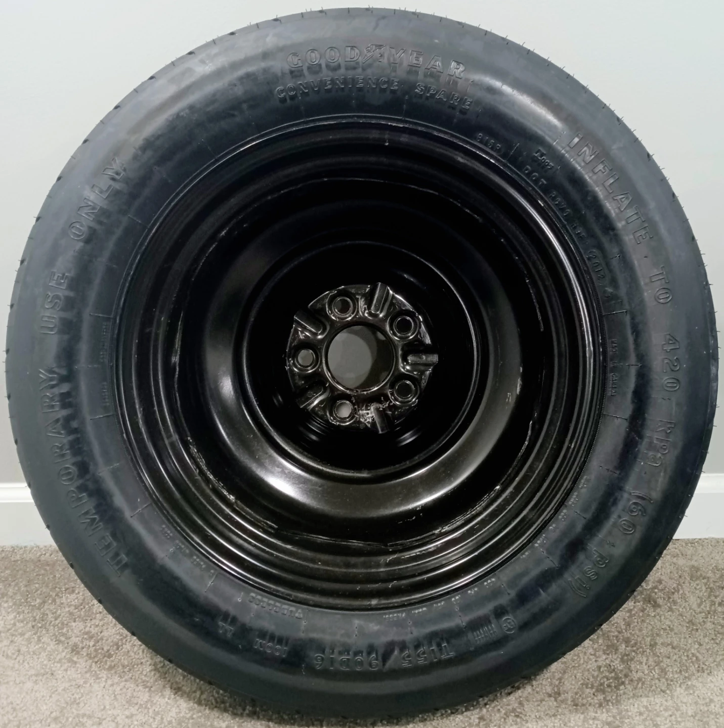 Goodyear Spare Tire T155/90D16 (New) - photo 2