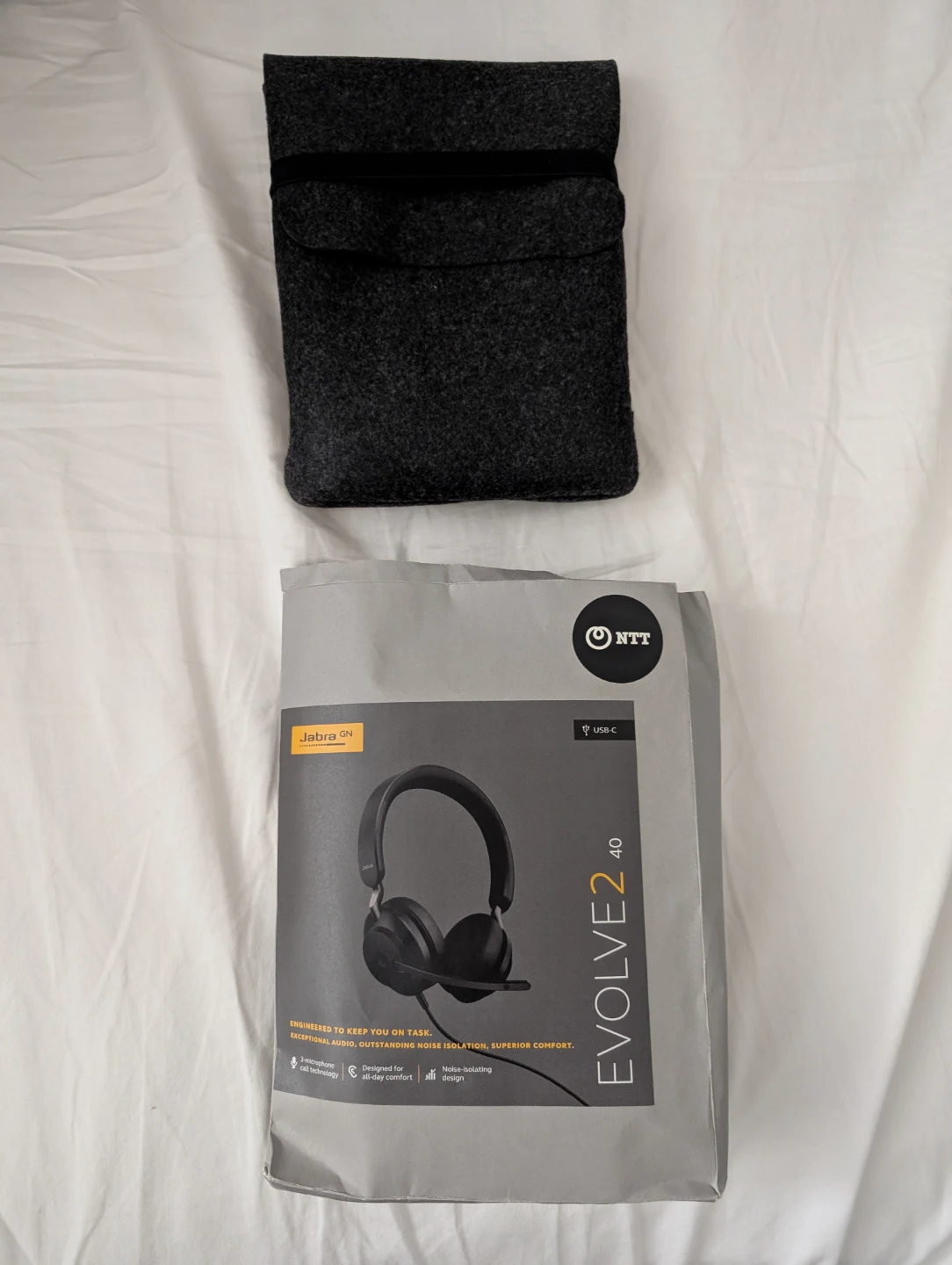 Jabra Evolve2 40 USB-C Headset Noise Cancelling Headphones
