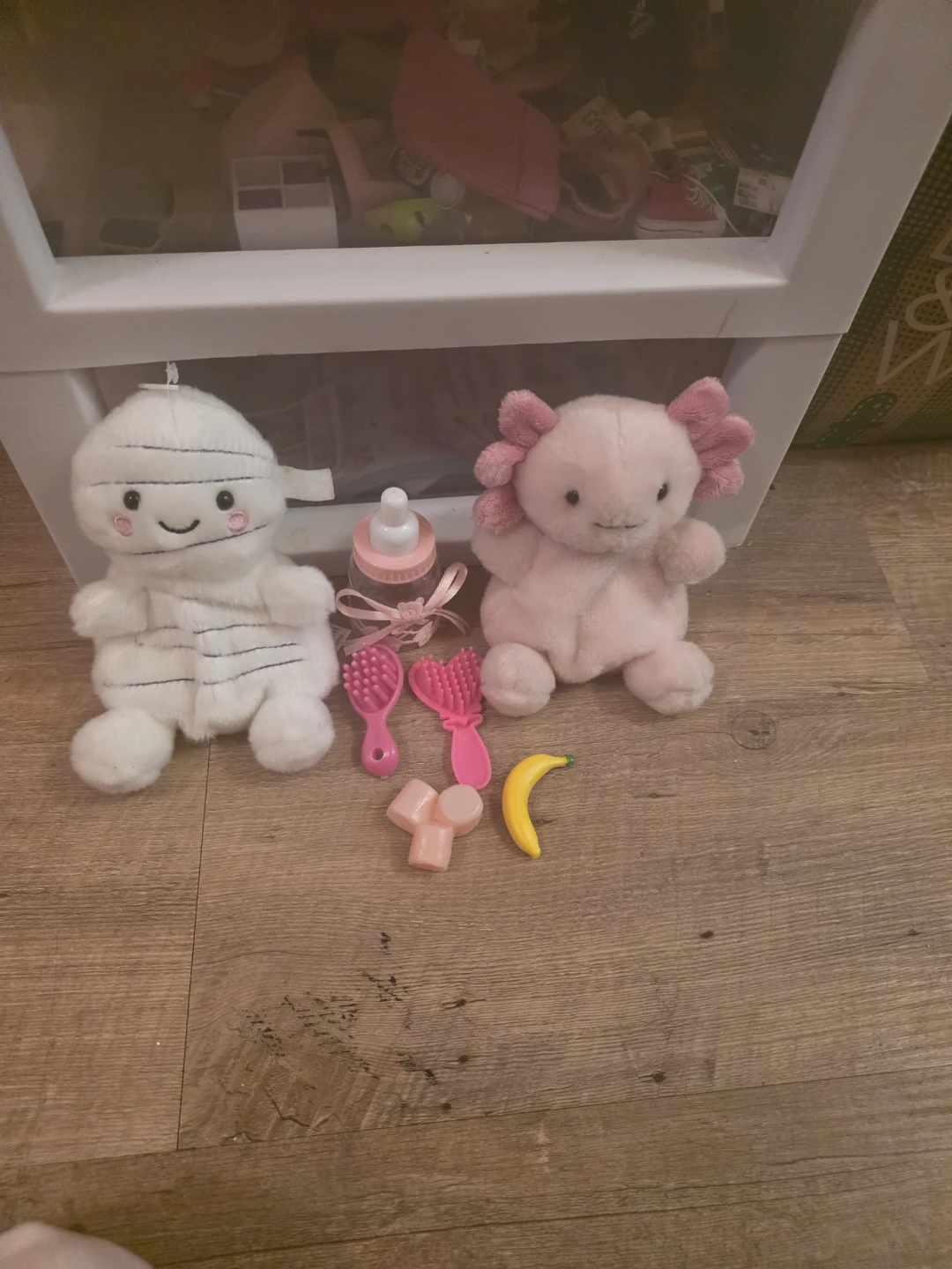 Plush Mummy & Axolotl Set