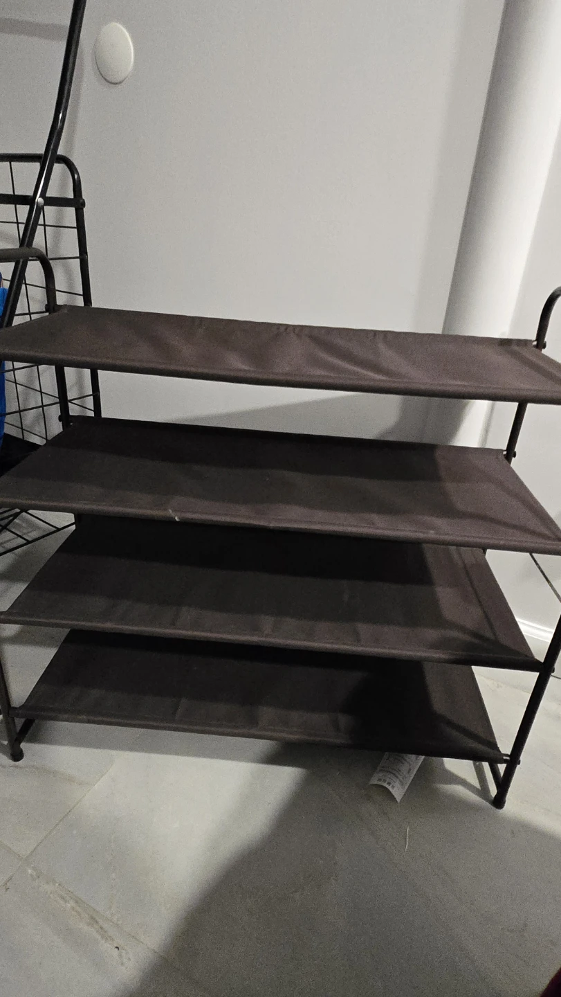 Brown 3-Tier Shoe Rack - photo 2