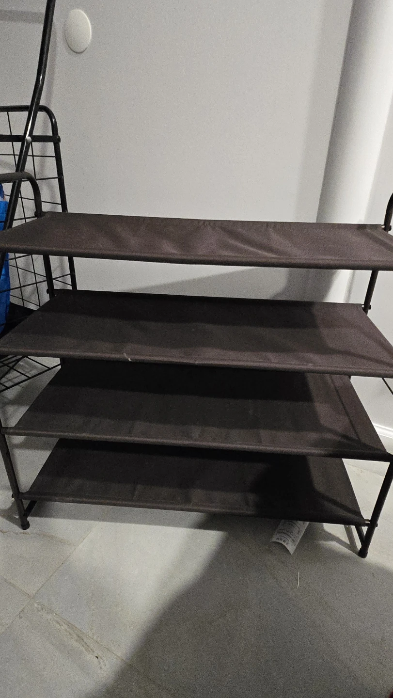 Brown 3-Tier Shoe Rack - photo 3