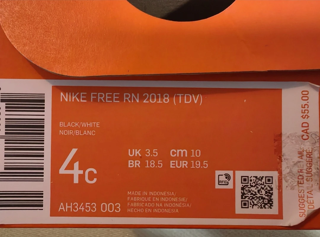 Nike Free RN 2018 (TDV) Toddler Shoes - Size 4C - photo 3