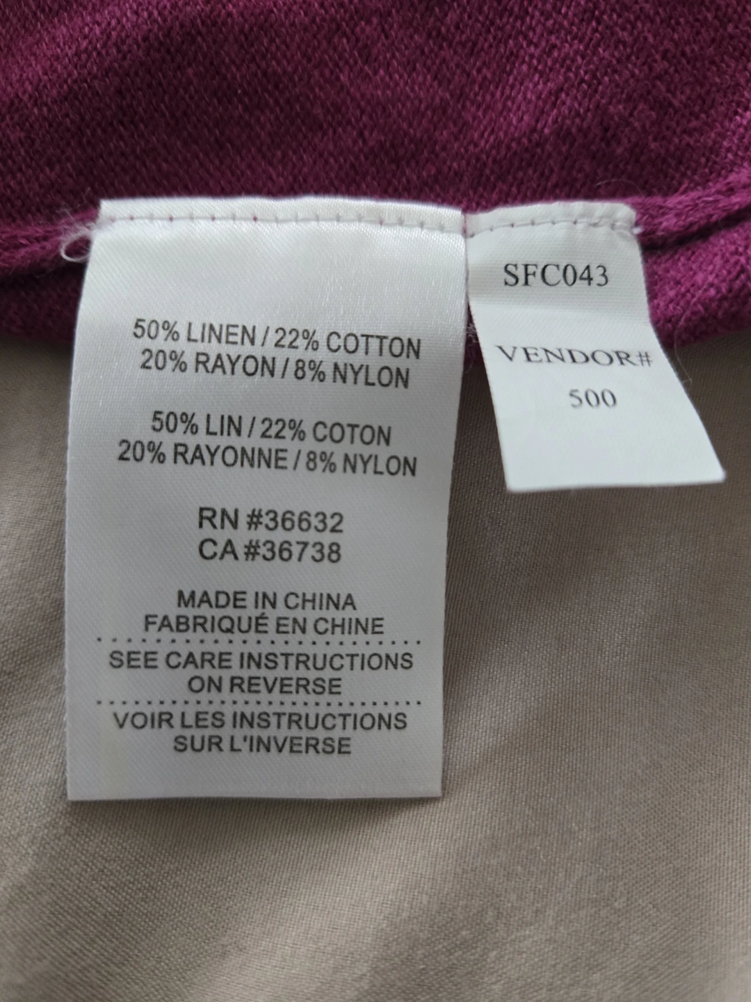 Haggar Petite Cardigan in Magenta - photo 3