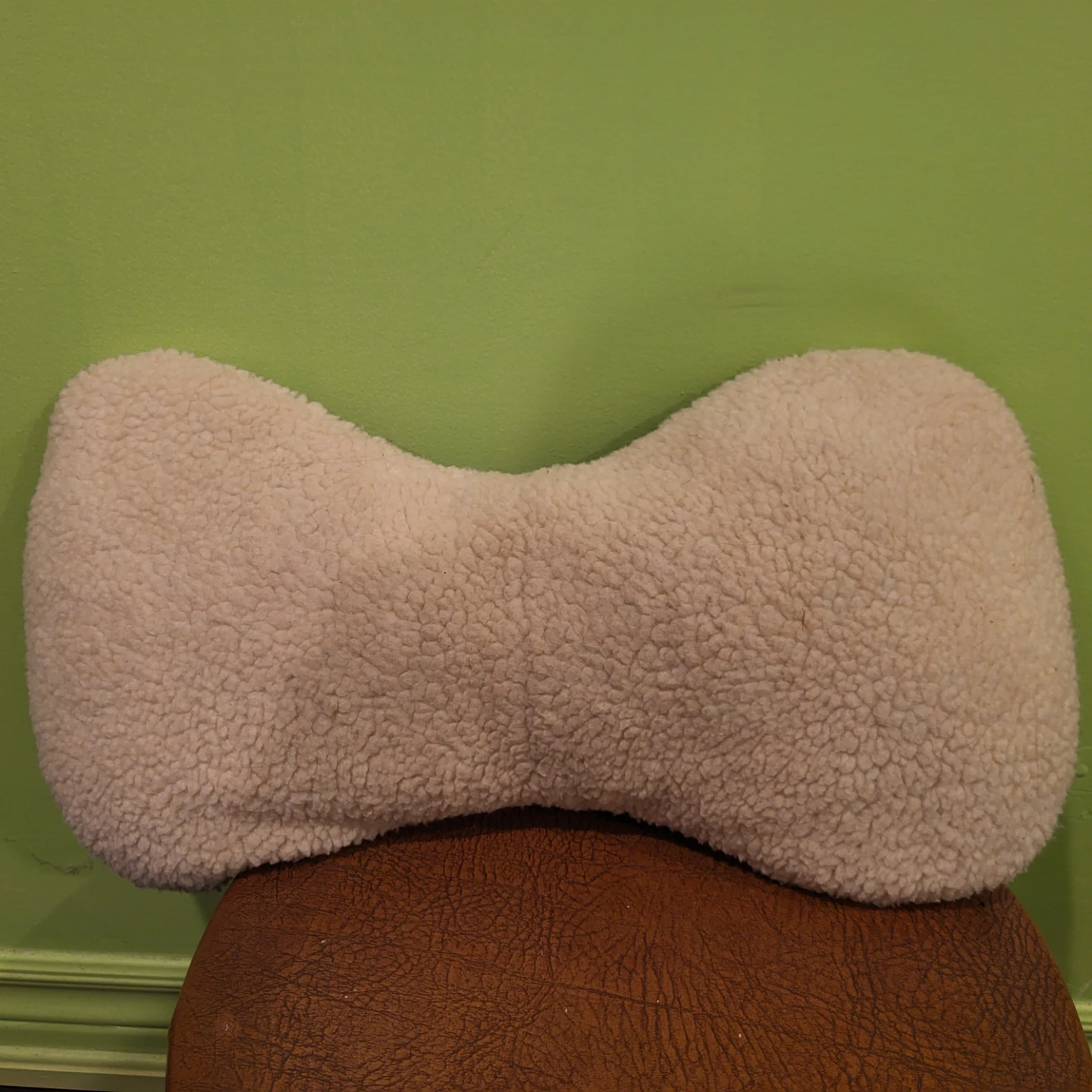 Bone shaped lumbar support pillow
